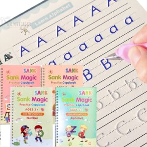 Kit de 4 cadernos de caligrafia + Brinde exclusivo!